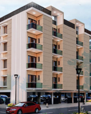 Spacious 2 BHK flat interior at Twin Clarus, Greater Noida West with modern layout